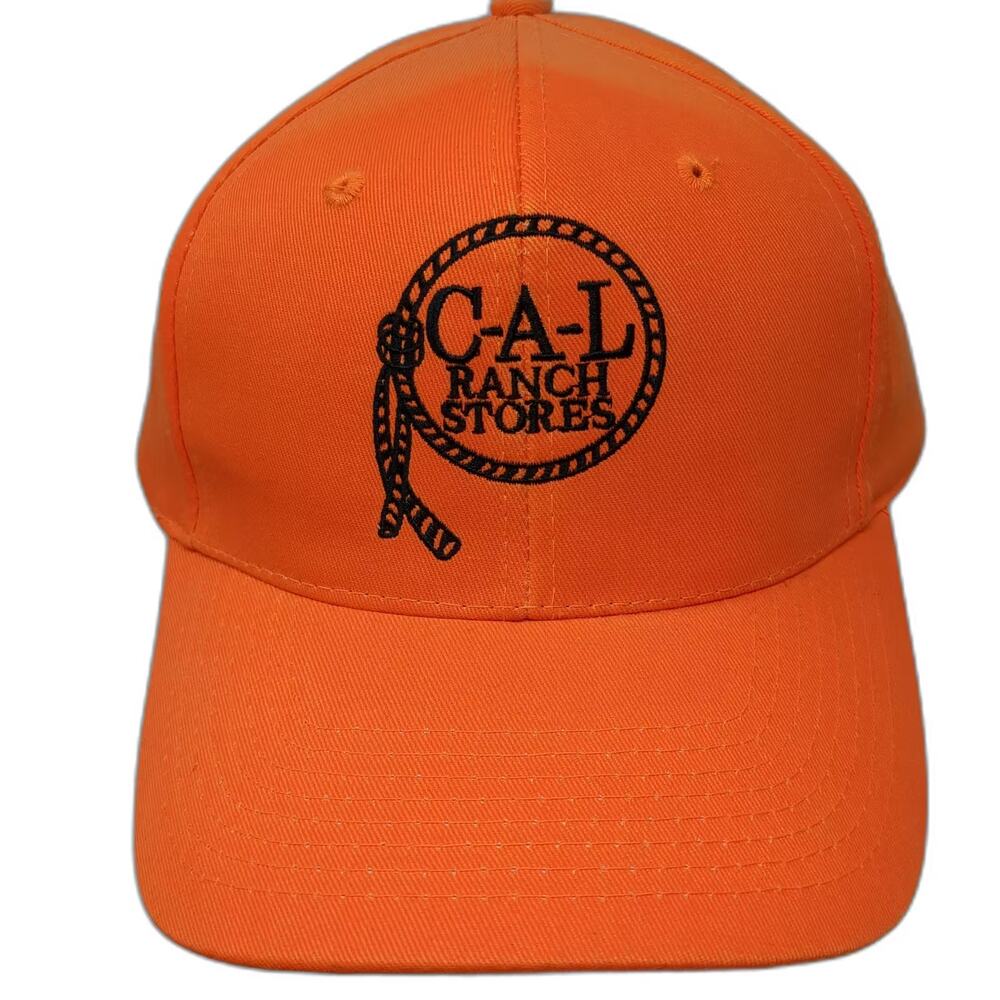 Nissun Snapback Orange Black OS C-A-L Ranch Stores 45 Years Adjustable Hat